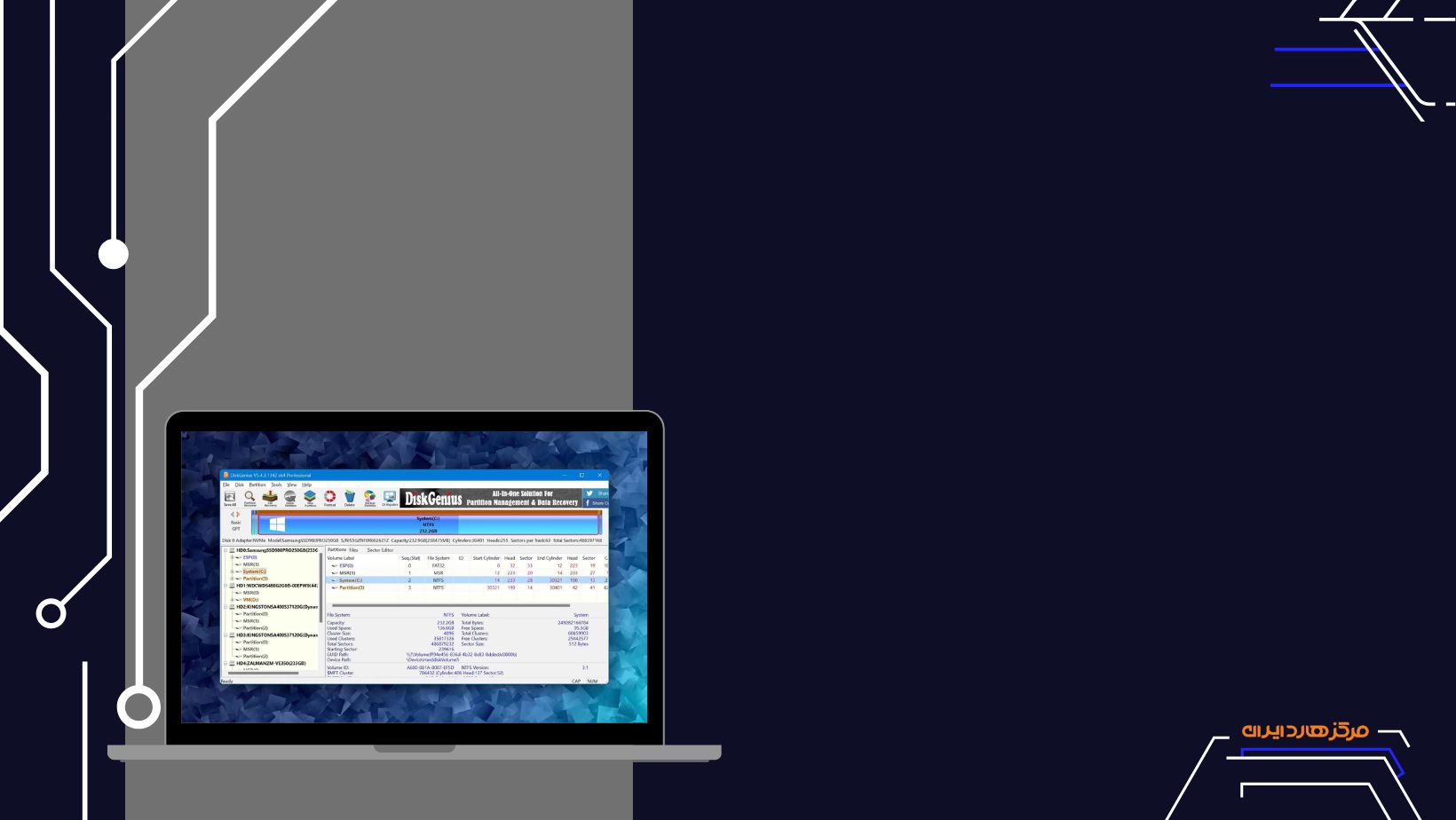 تصویر قویترین نرم افزار ریکاوری هارد فرمت شده