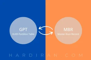 رفع مشکل تبدیل gpt به mbr