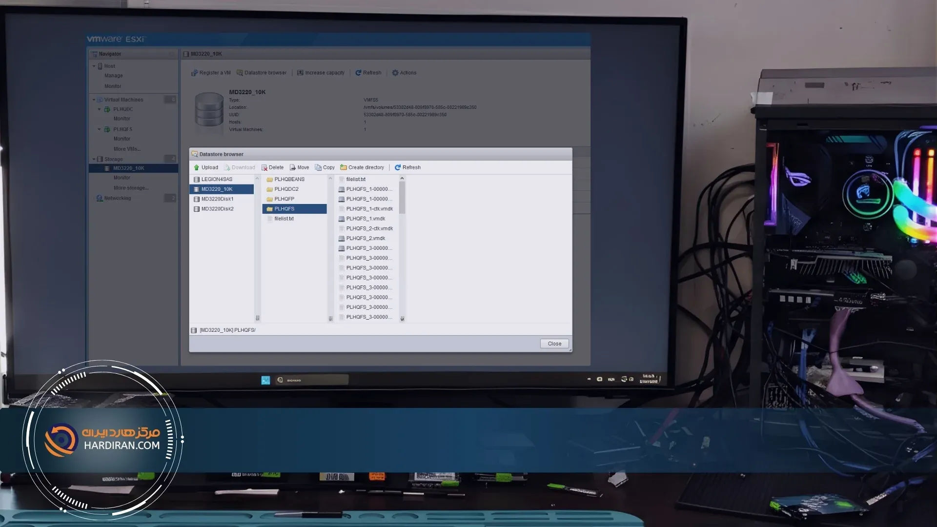 رفع مشکل قطع دسترسی به دیتابیس و ریکاوری اطلاعات از ESXI