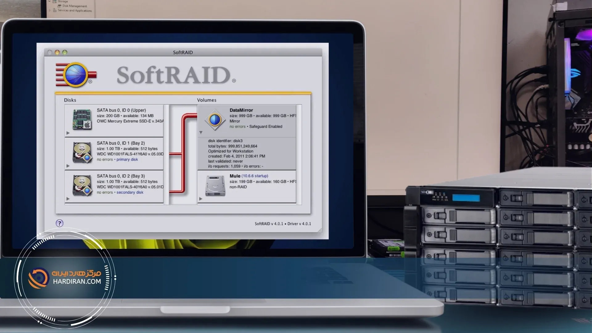 تصویر ریکاوری RAID 1